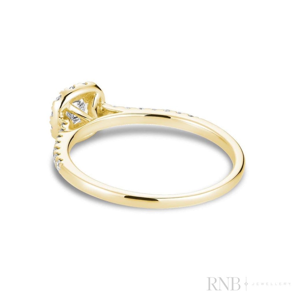 Cushion Diamond Halo Ring