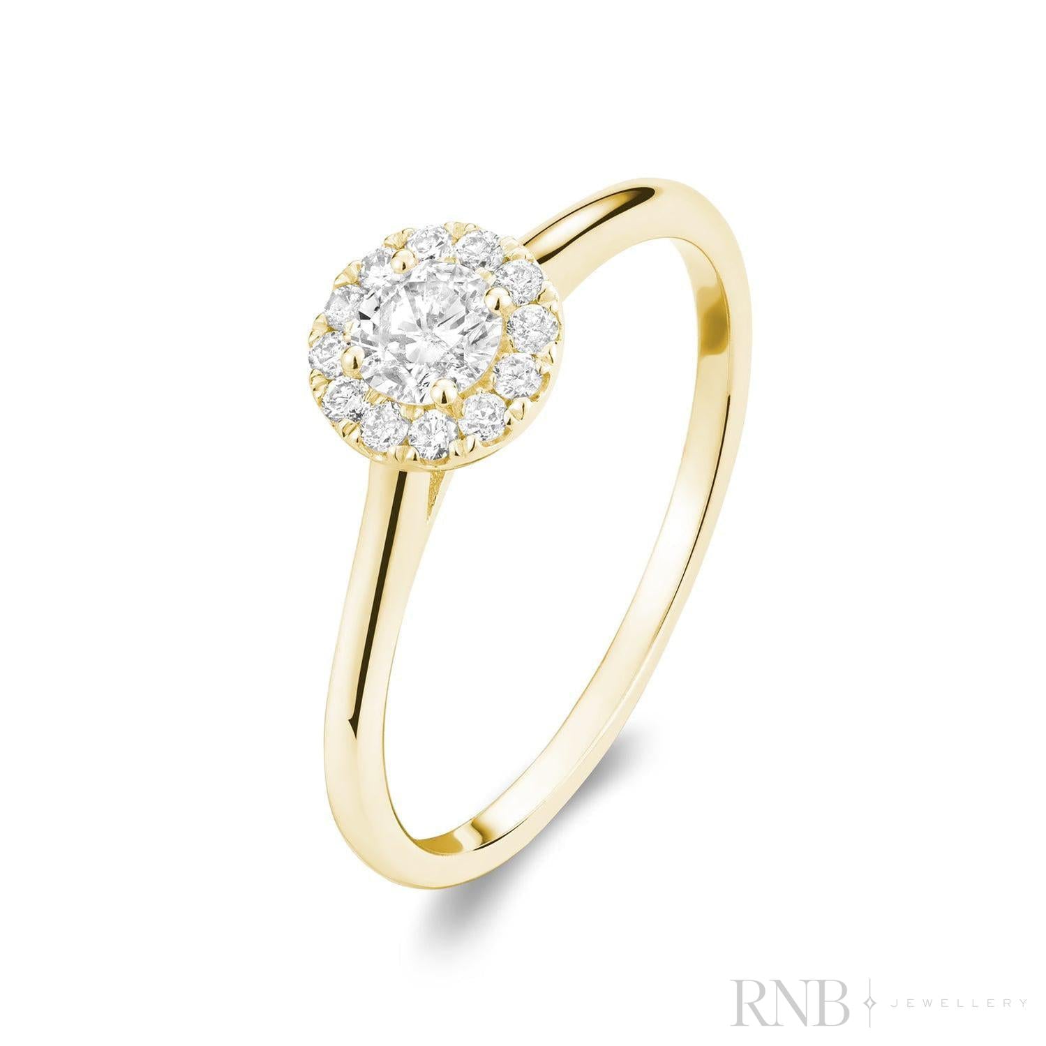 Round Diamond Halo Ring