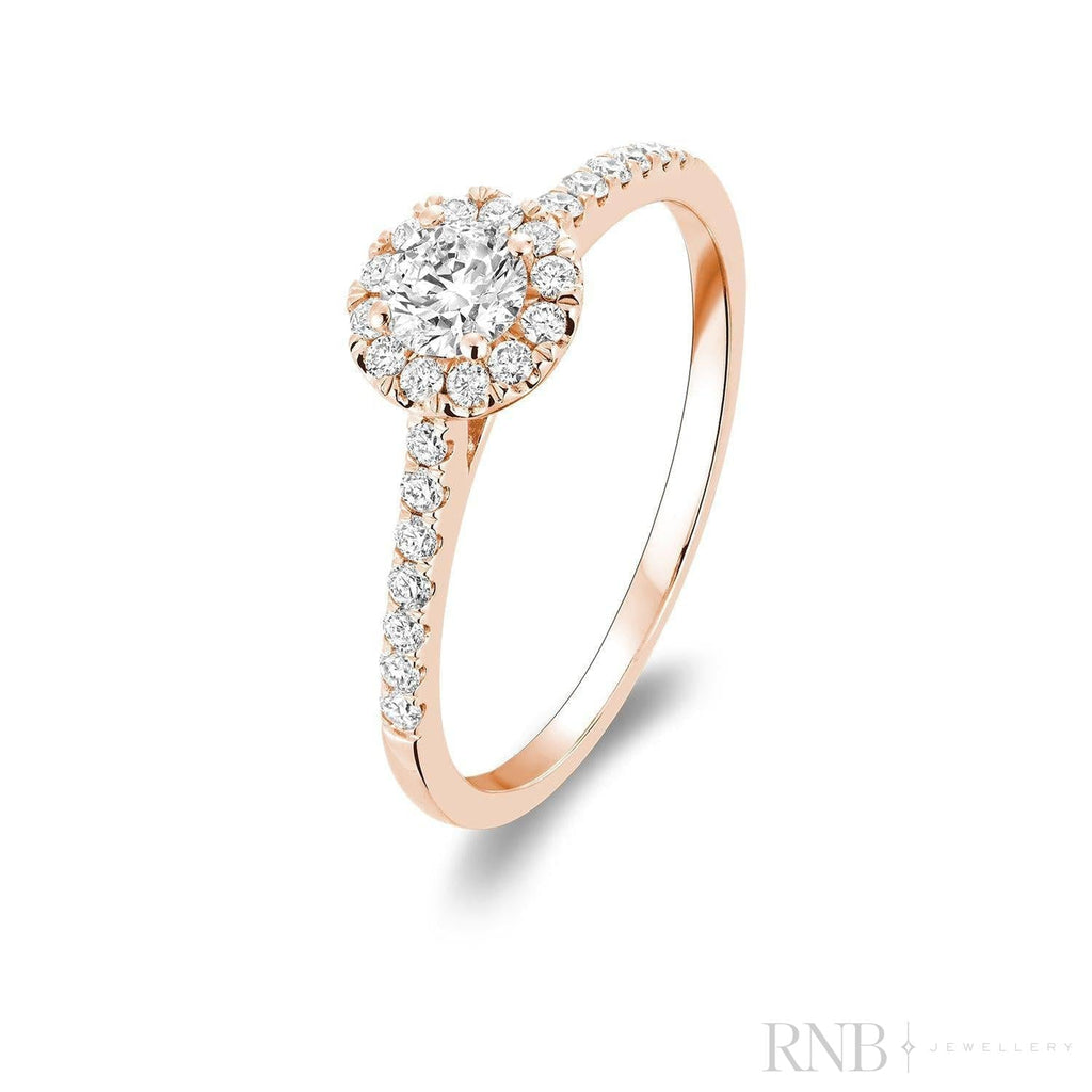 Round Diamond Halo Ring
