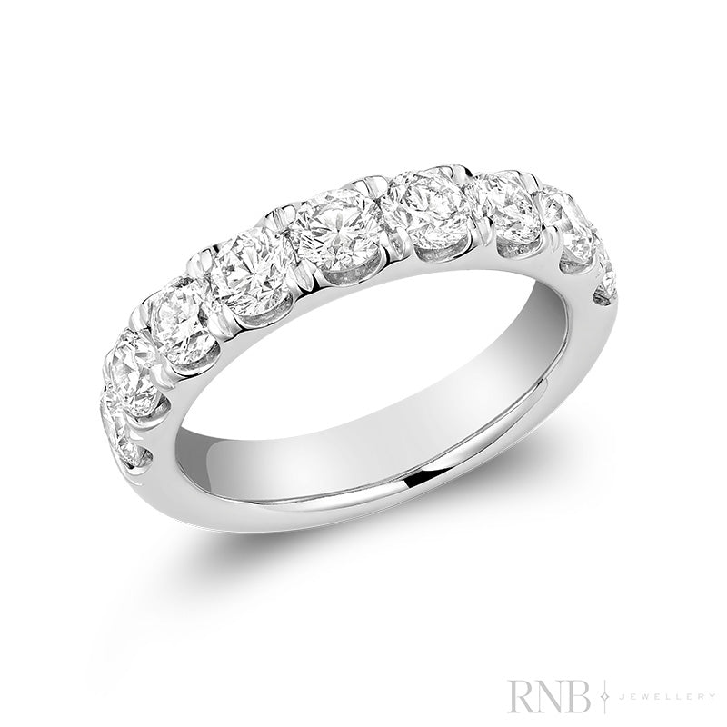Lab Grown Semi Eternity Diamond Ring