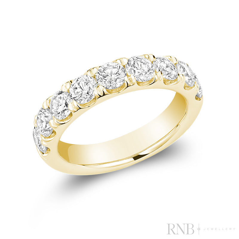 Lab Grown Semi Eternity Diamond Ring
