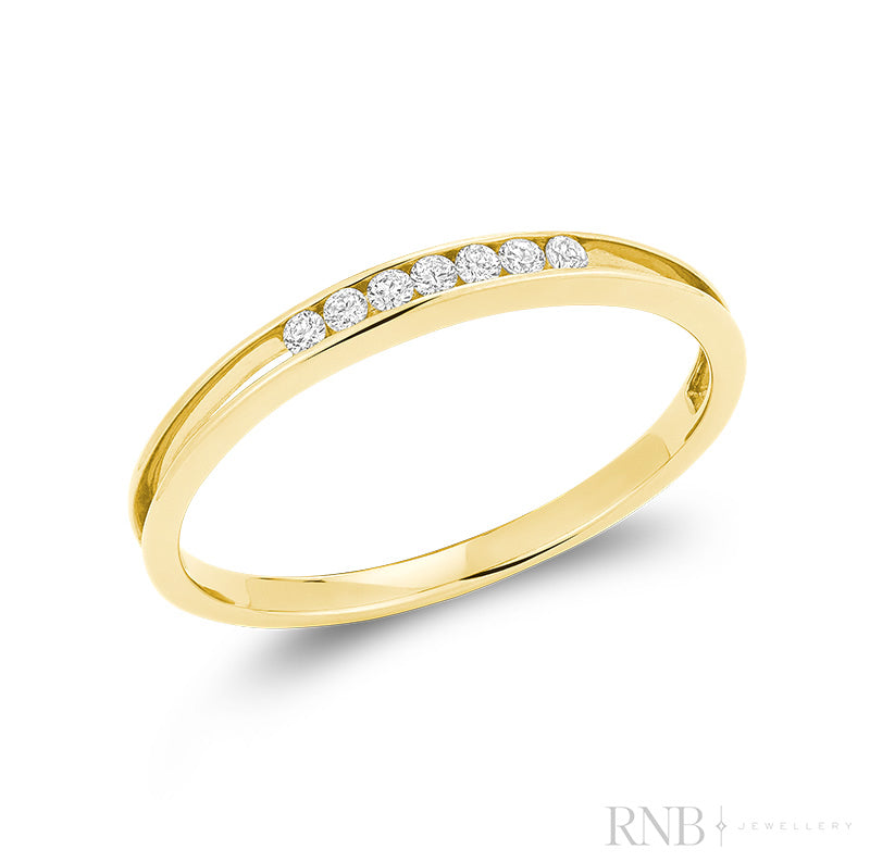 Dainty Diamond Open Row Ring