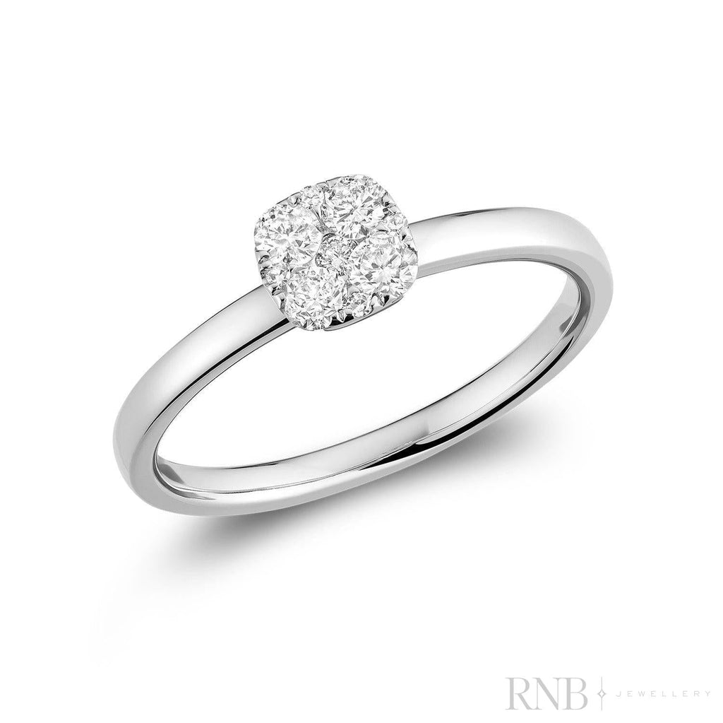 Square Illusion Diamond Ring
