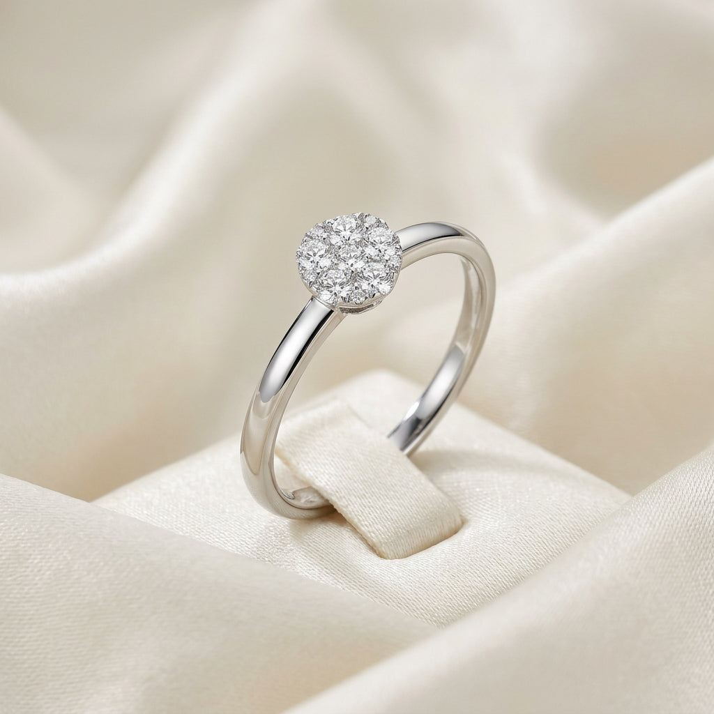 Round Illusion Diamond Ring