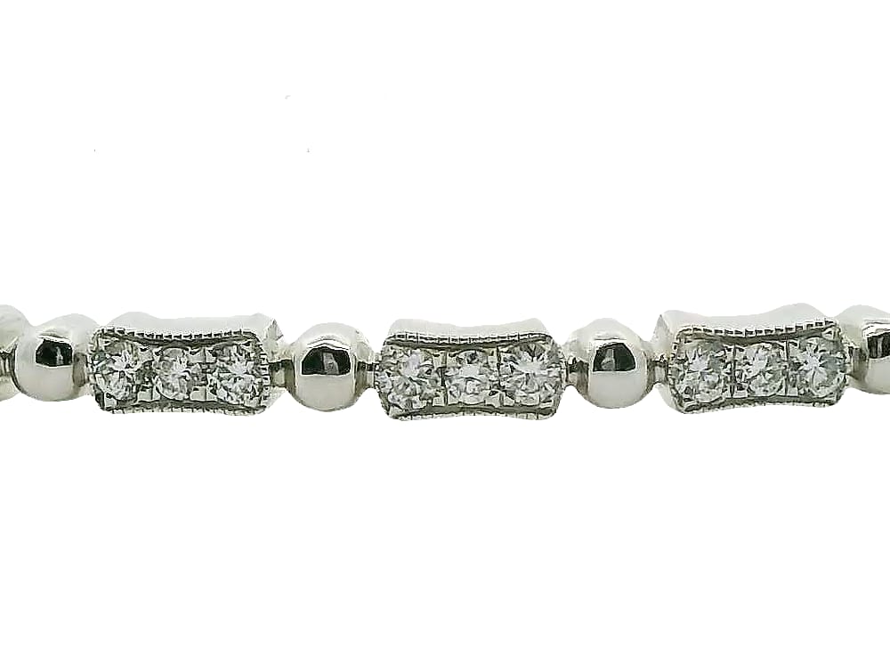 14K WG .50CTW DIAMOND BRACELET