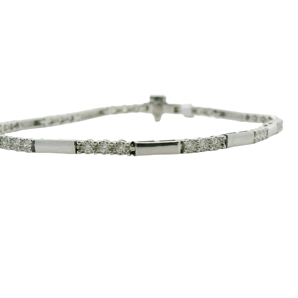 14K WG 0.48CTW DIAMOND ILLUSION SET BRACELET