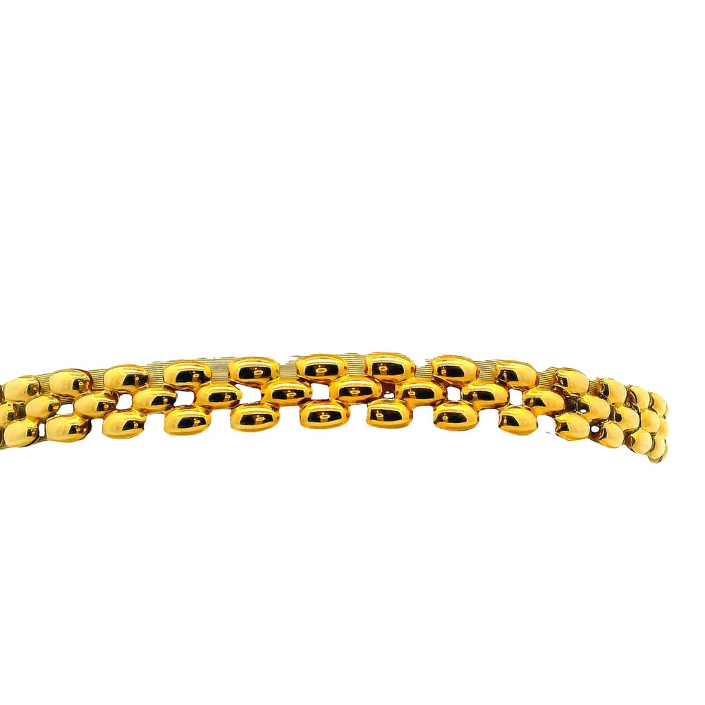 10K YELLOW GOLD CHUNKY PANTHER BRACELET