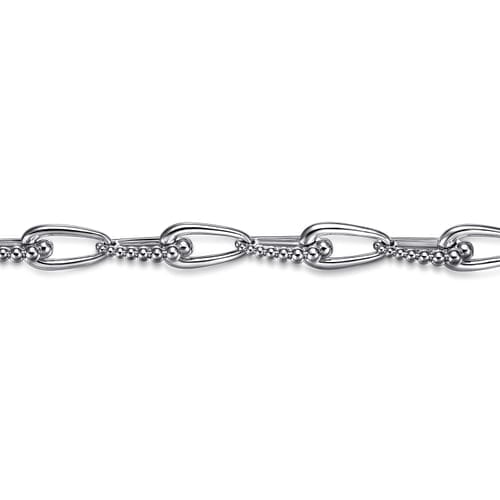 (S2205332) Sterling Silver Bujukan Link Bracelet 7.5" "Gabriel & Co."