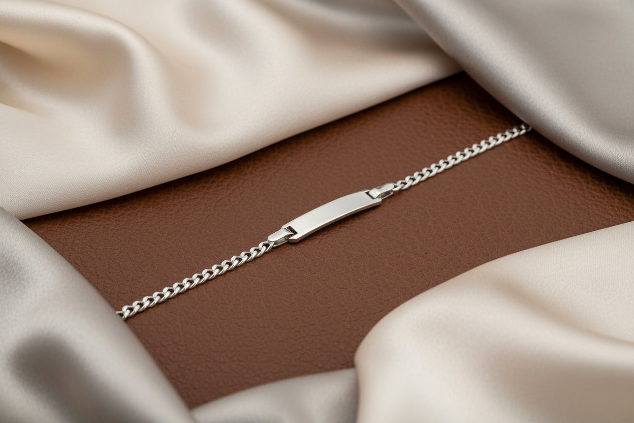 Sterling Silver ID Bracelet