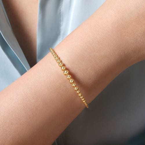 (S2203408) 14K YG Bujukan Bangle with Lock "Gabriel & Co"