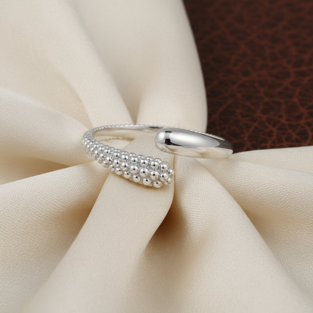 (S2203377) Sterling Silver Pave Bujukan Bypass Hinged Bangle "Gabriel & Co."