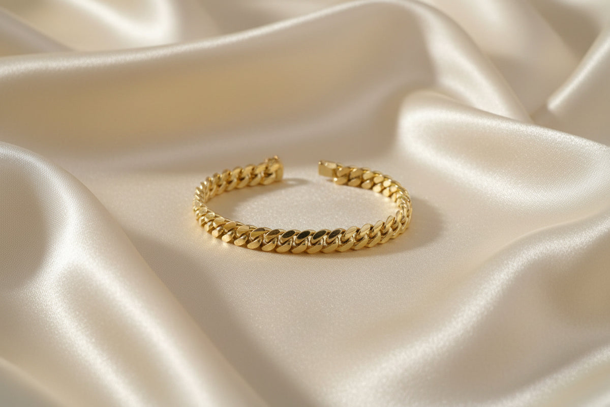 10K Yellow gold miami cuban bracelet