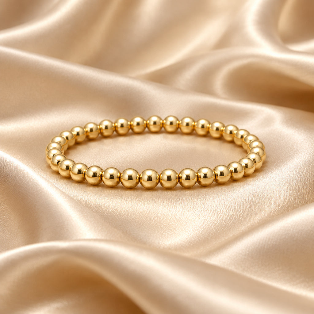 10K Yellow gold bead style bracelet