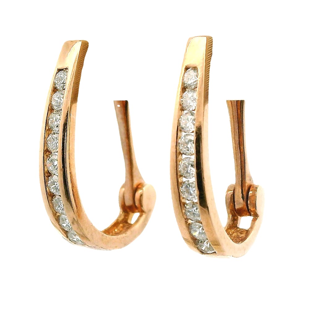 10K RG .33TW DIAMOND HOOPS