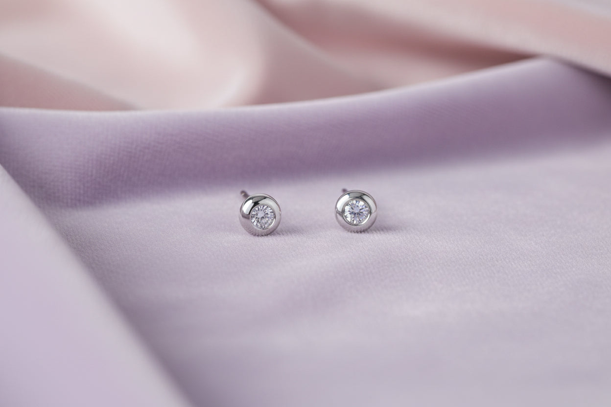 10K .08TW DIAMOND STUDS