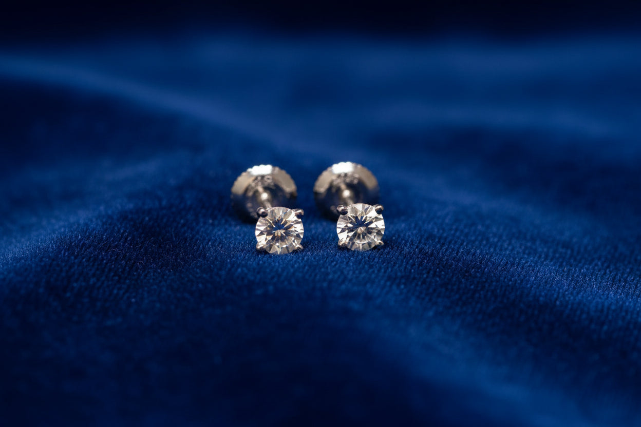 14K WG .27ctw I1,I Cdn Diamond Stud Earrings CAD 303679 CAD 303635