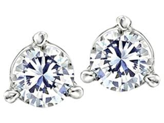 14K White Gold 0.27ctw I1,I CDN Diamond Stud Earrings