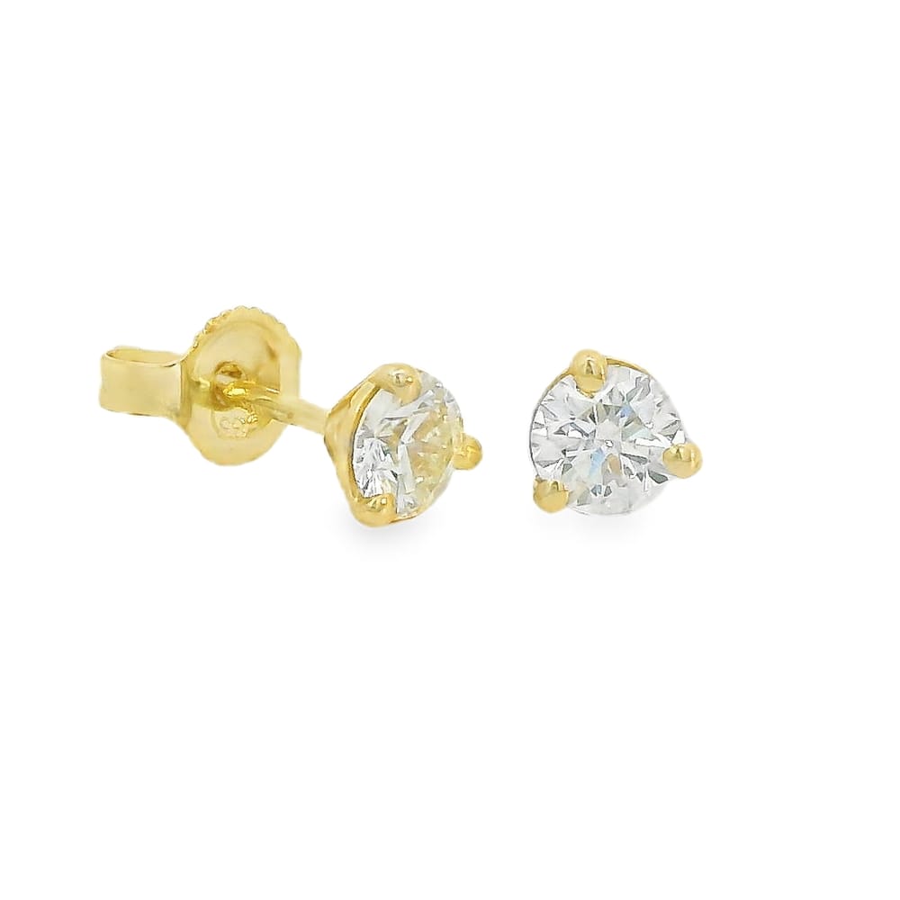 14K YG 0.40ctw SI, H-I Diamond Martini style Studs