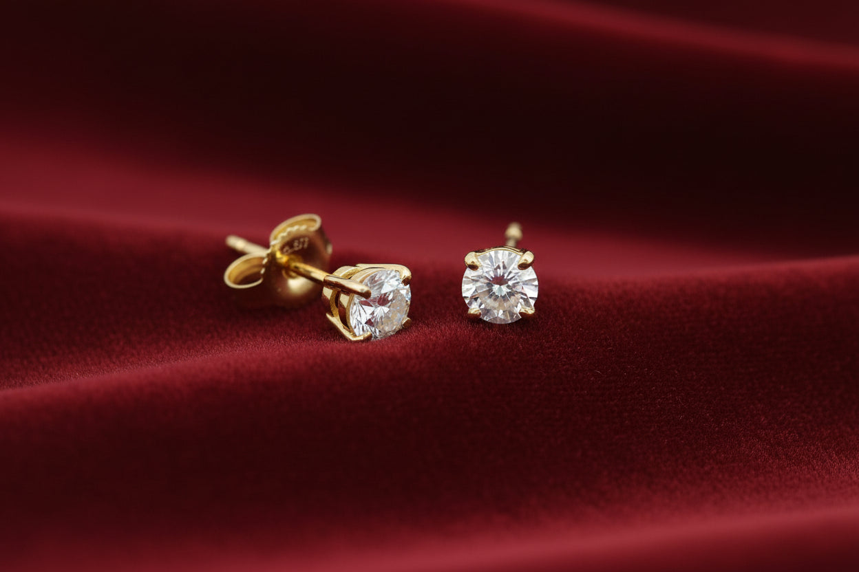 14K YG 0.41ctw SI, H-I Diamond Studs