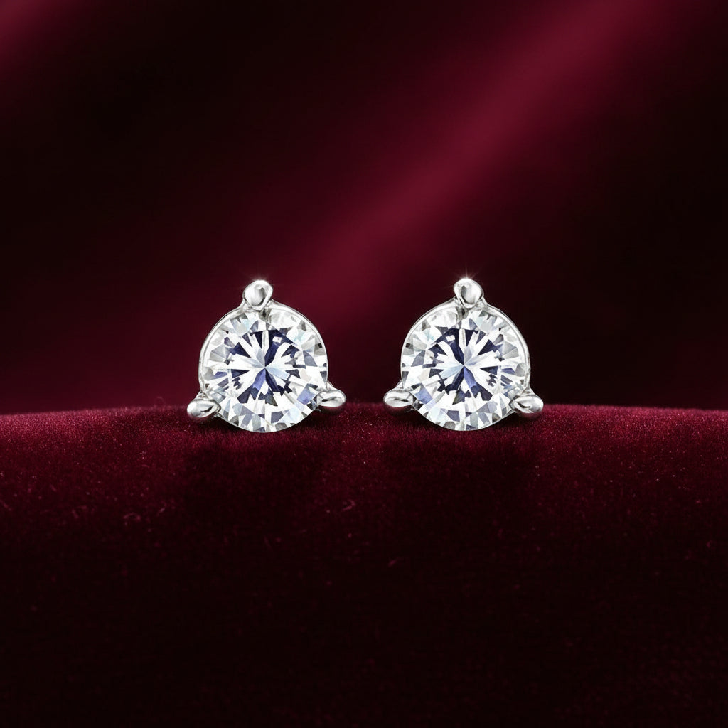 14K WG 0.30ctw I1 G-I CDN Diamond Stud Earrings