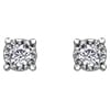 10K WG 0.10CTW Illusion Diamond Stud Earrings