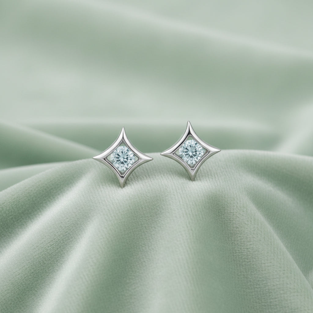 10K White Gold 0.25ctw Lab Grown Diamond Studs