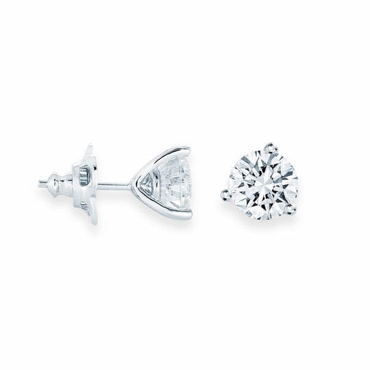 Sterling Silver Martini Studs with Cubic Zirconia