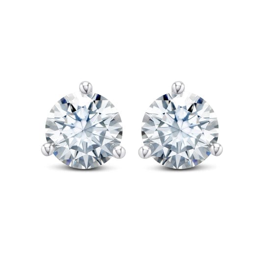 Sterling Silver Martini Studs with Cubic Zirconia