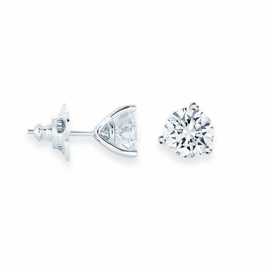 Sterling Silver Martini Stud with Cubic Zirconia