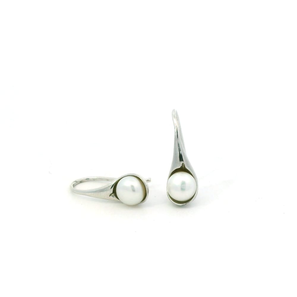 925 SILVER FRESH WATER PEARL DROP STYLE EARRINGS