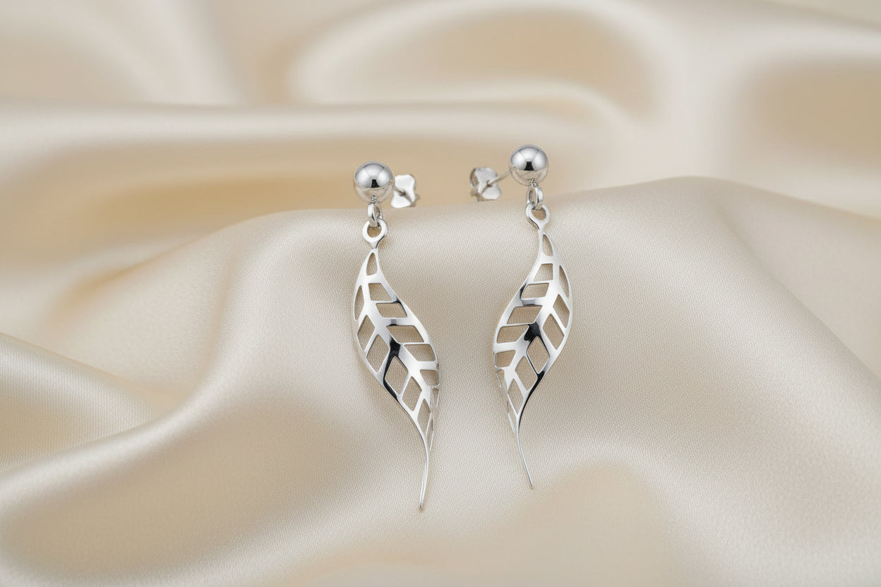 Sterling Silver RHD Drop Twist Studs