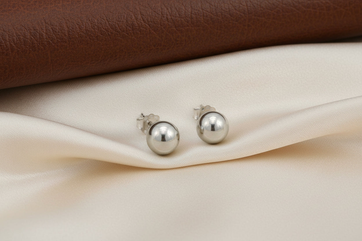 14K WG 7mm Ball Studs