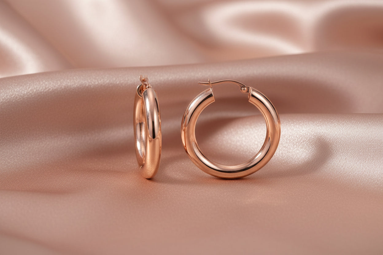 10K RG 4MM X 29MM CLASSIC HOOPS