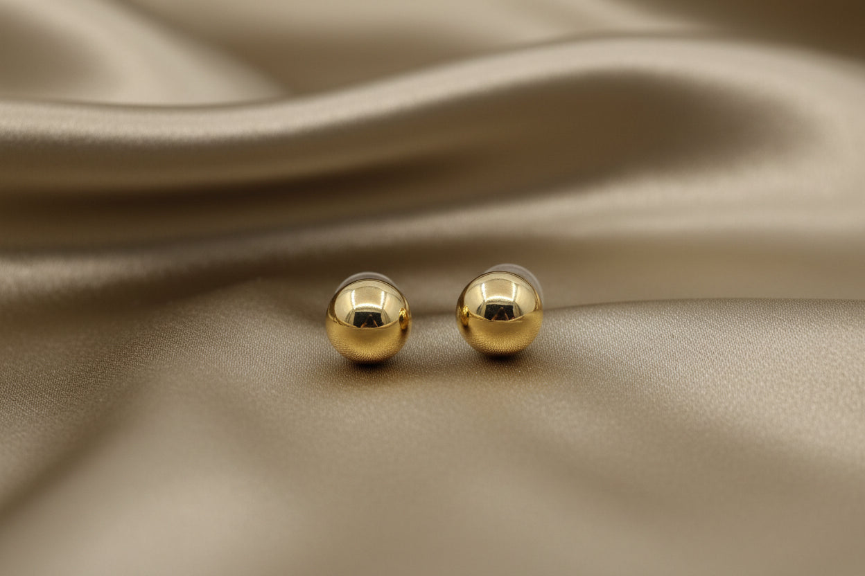 14K YG 6mm Flat Ball Stud Earrings (copy)