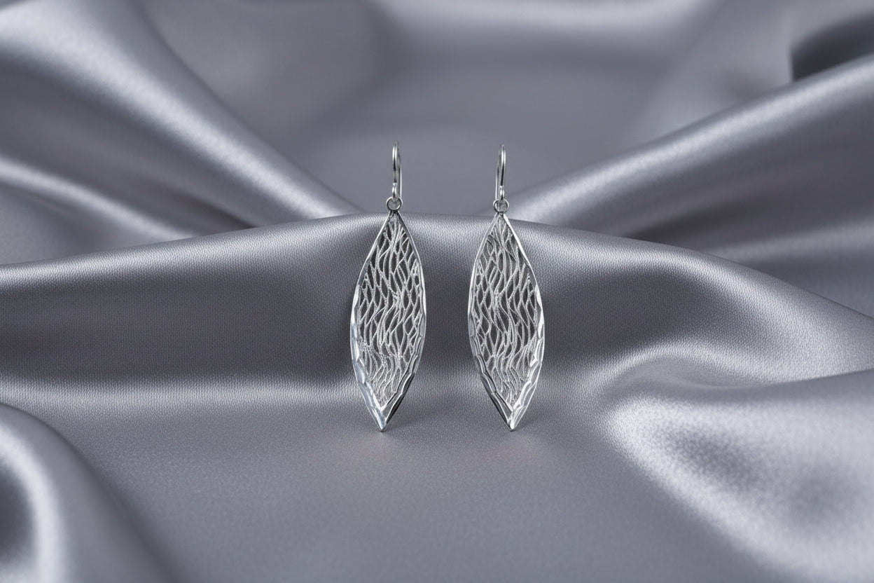 Sterling Silver Filigrea Drop Earrings