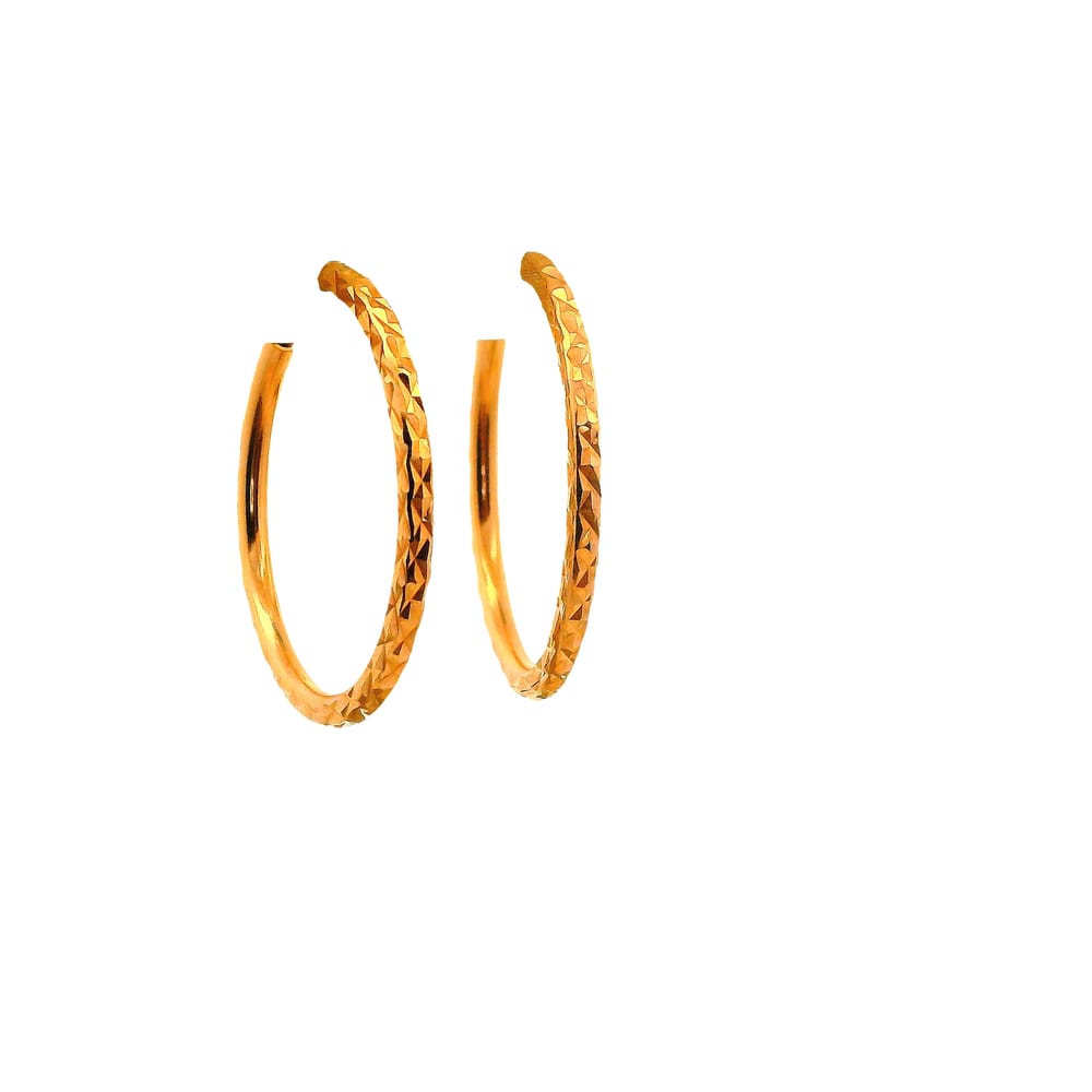 10K RG DC 19MM SLEEPER HOOPS