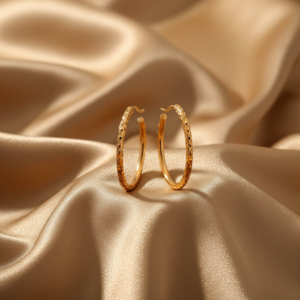 10K RG DC 19MM SLEEPER HOOPS