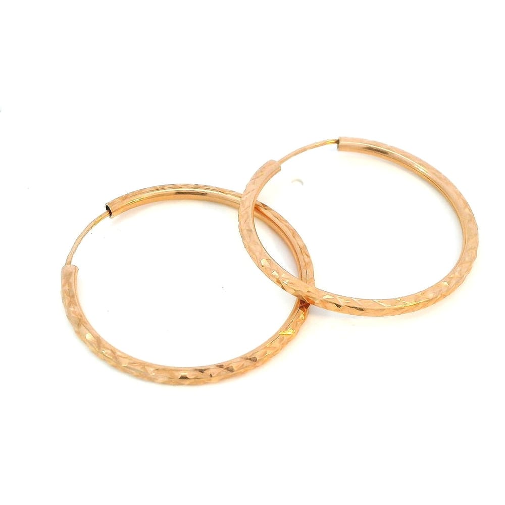 10K RG DC 19MM SLEEPER HOOPS