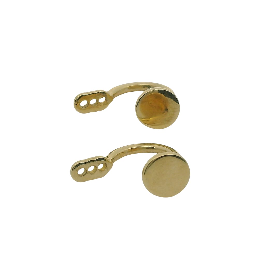 10K YG DISC EARRING JACKETS