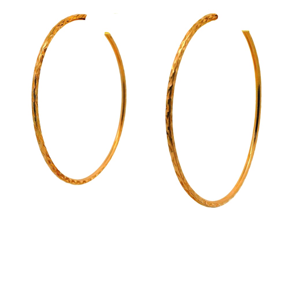 10K RG DC SLEEPER HOOPS 45MM