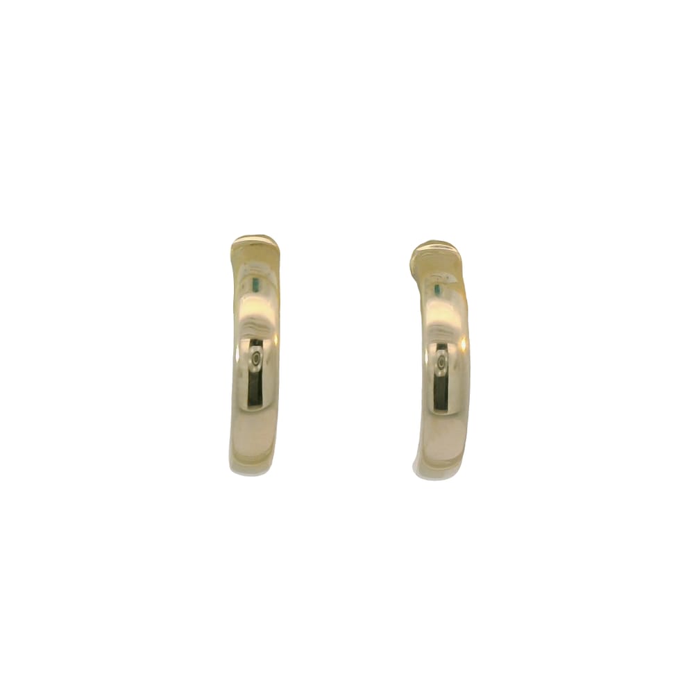 10K YG Half Hoops w/ Posts