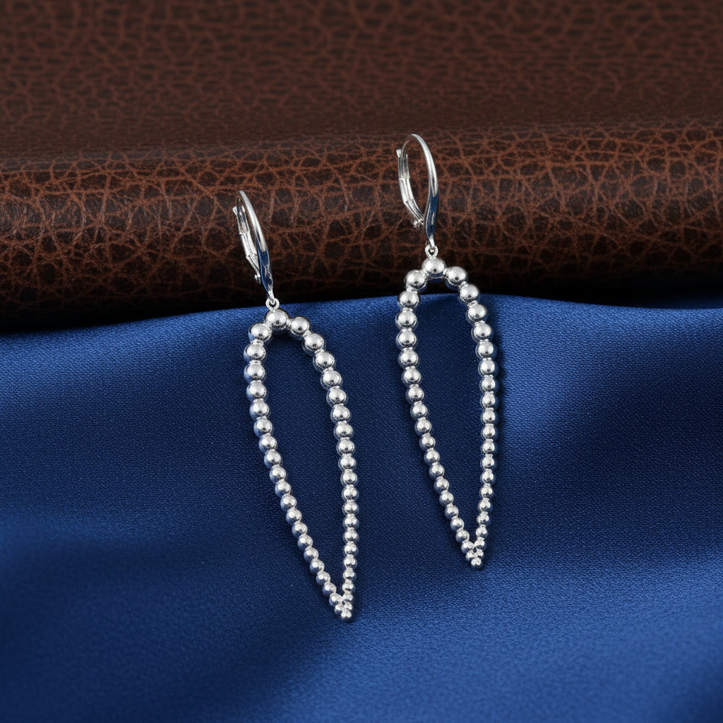(S2203379) Sterling Silver Bujukan Drop Earrings "Gabriel & Co"