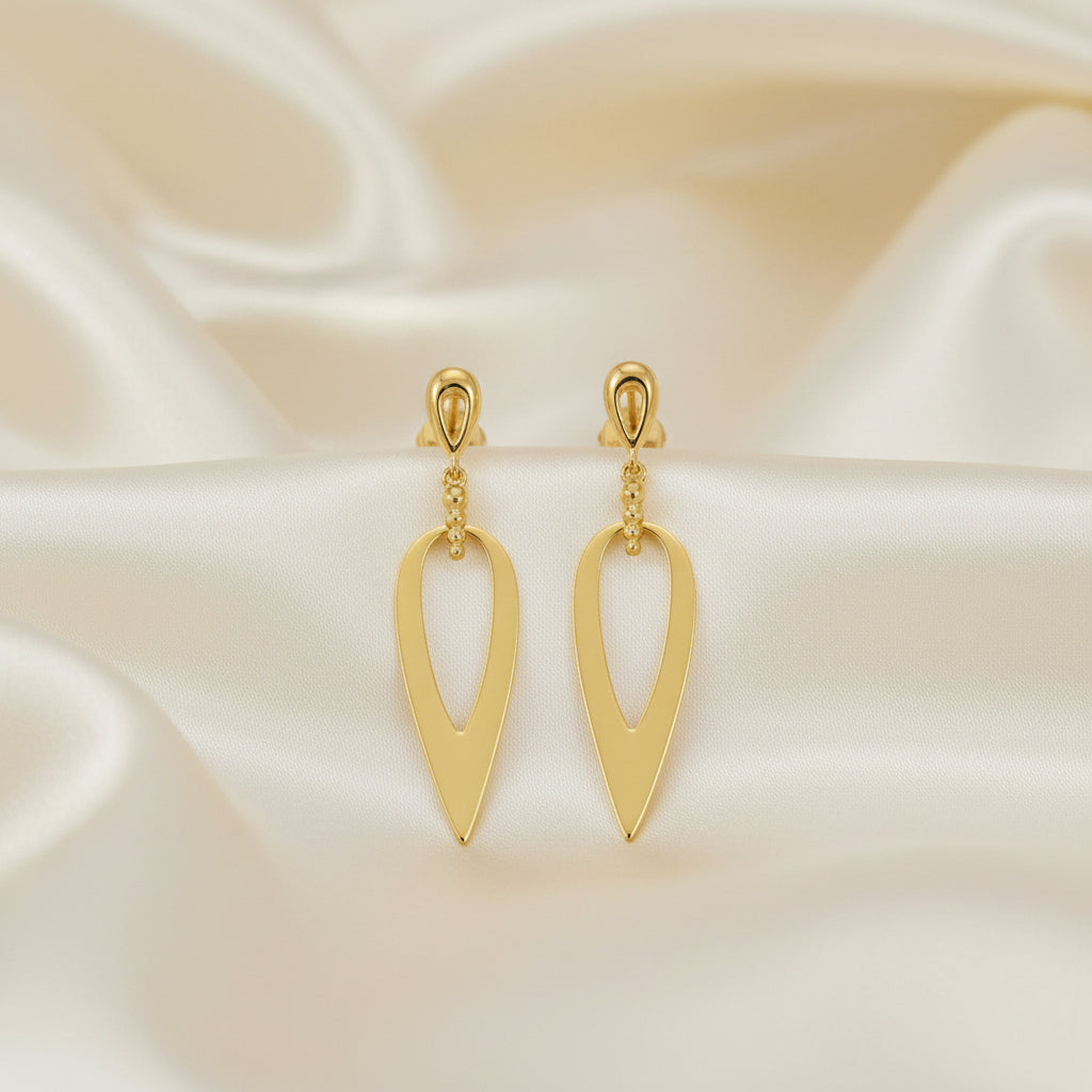 (S2205363) 14K YG Bujukan Drop Studs "Gabriel & Co."