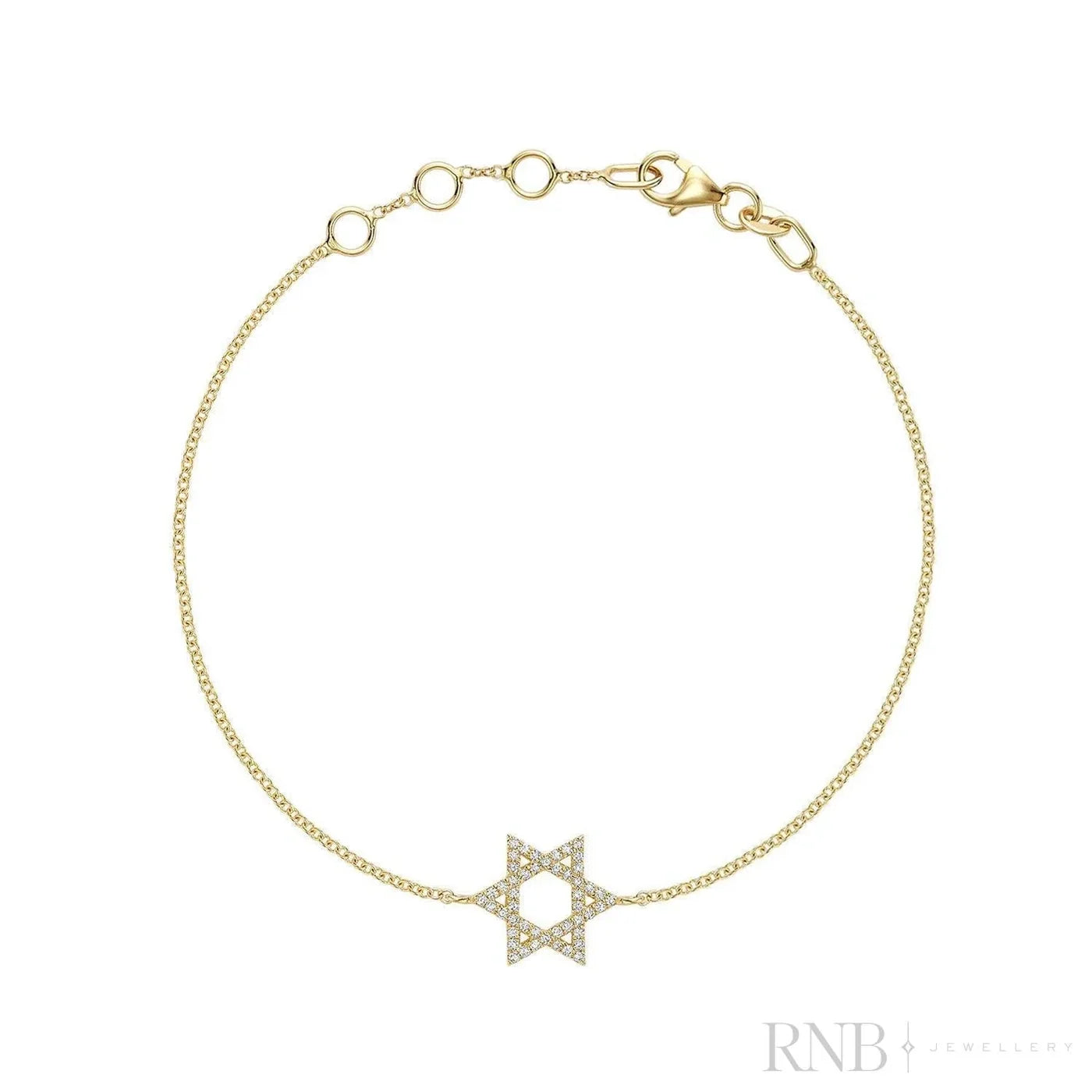 Star of David Diamond Bracelet