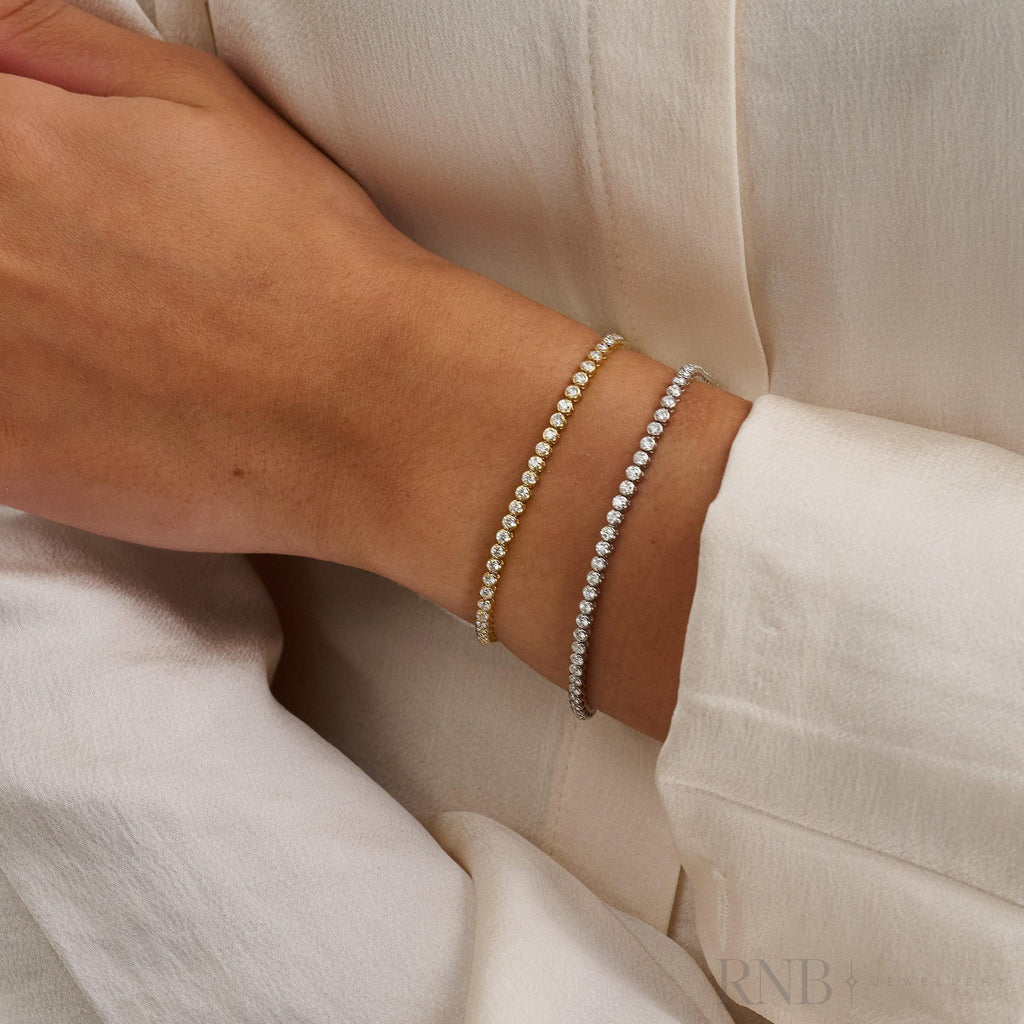 Classic Bangle Semi Eternity Lab Grown Diamond Bracelet