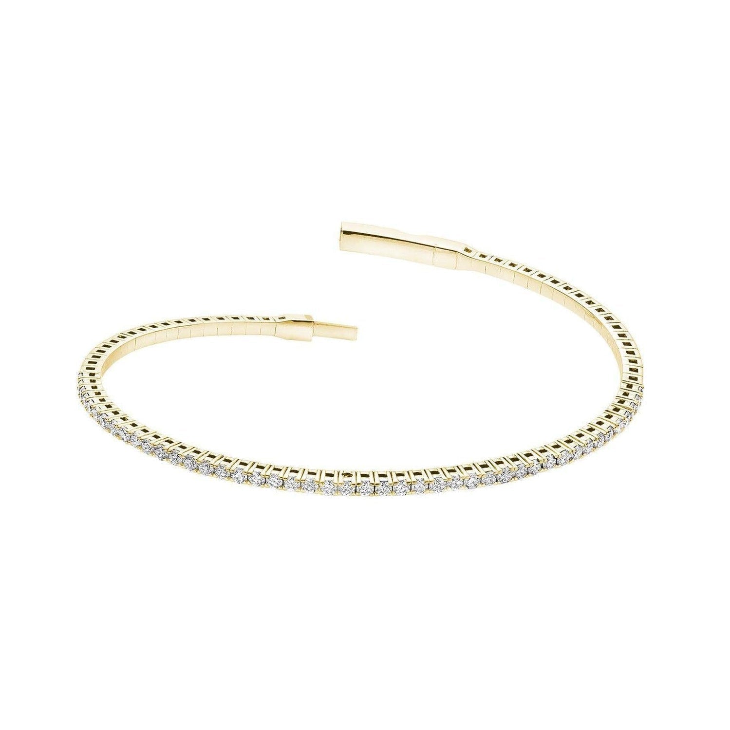 Semi Eternity Bangle Flex Diamond Bracelet