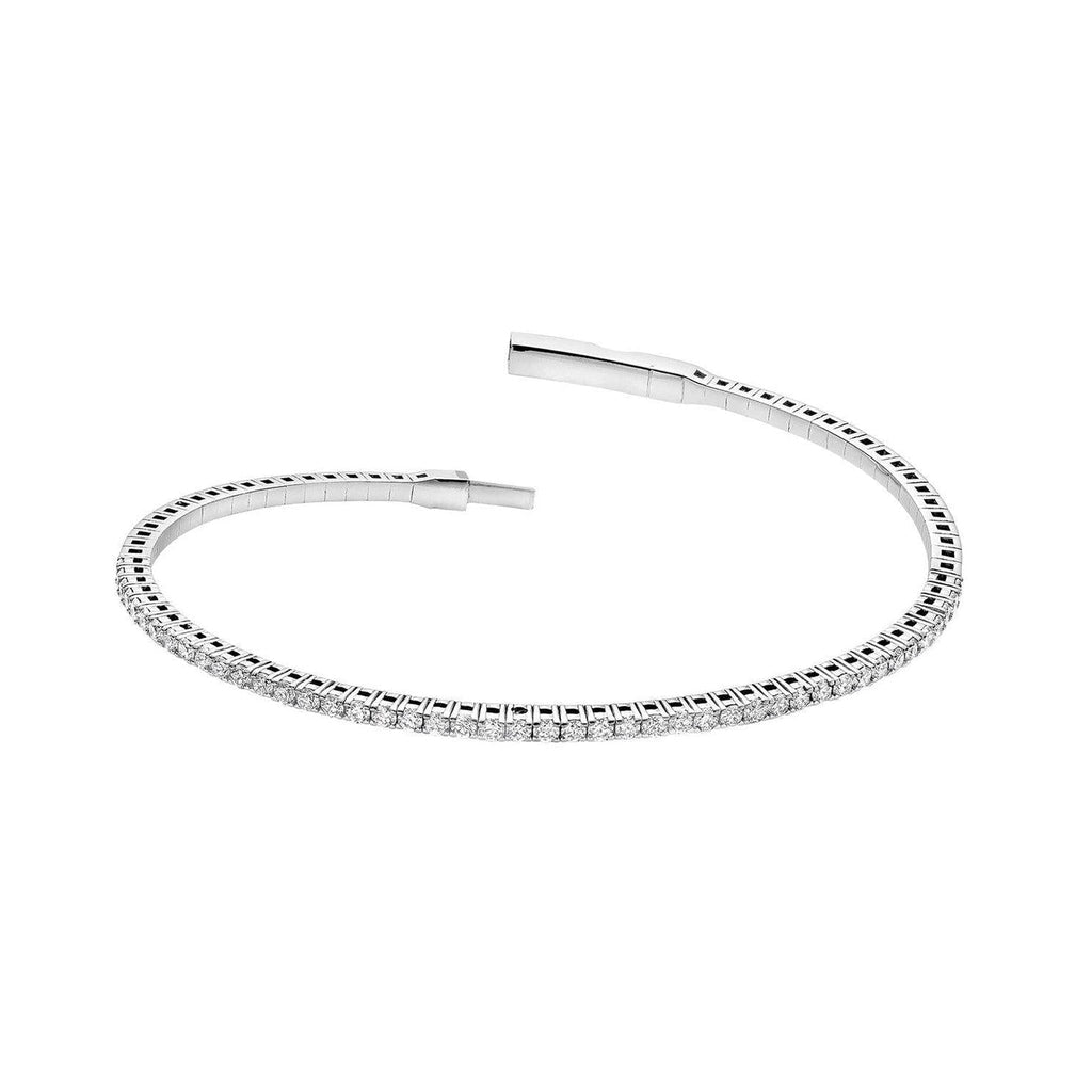 Semi Eternity Bangle Flex Diamond Bracelet