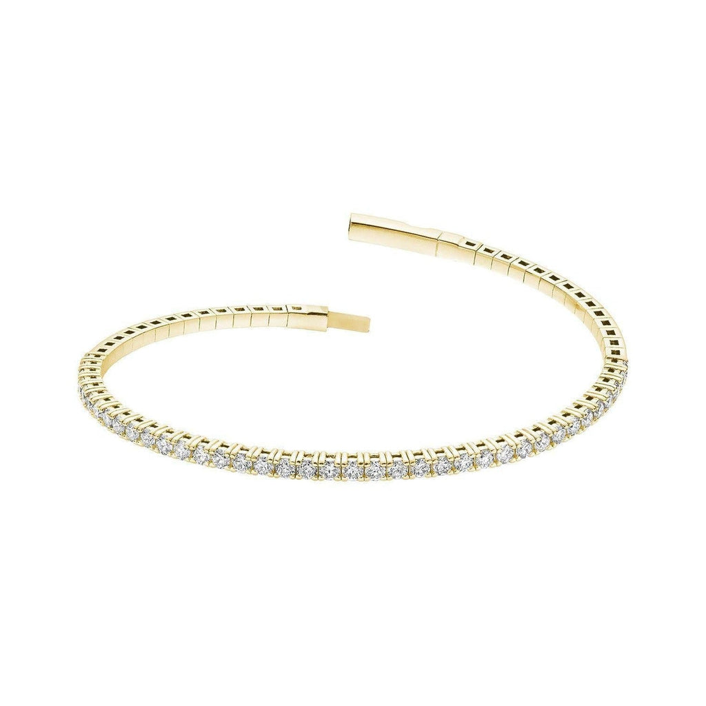 Semi Eternity Bangle Flex Diamond Bracelet