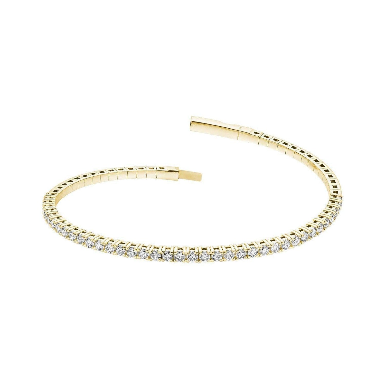 Semi Eternity Bangle Flex Diamond Bracelet