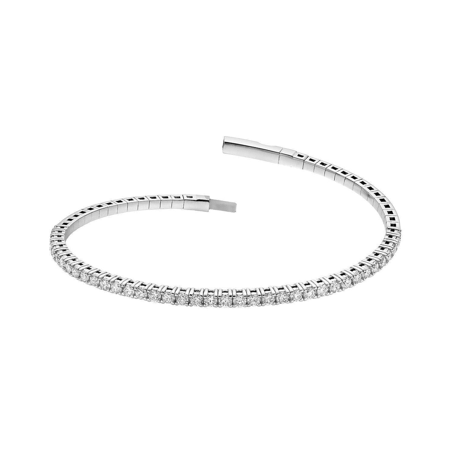 Semi Eternity Bangle Flex Diamond Bracelet